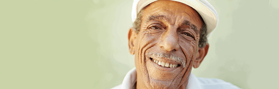 Elderly Man Smiling for Camera