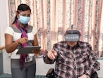 Donald Lortie, US Army Veteran, tries VR for first time at Isabella Center for Rehabilitation and Nursing Care